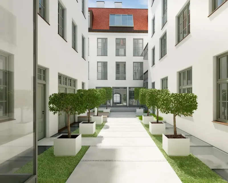 Innenhof Damenstiftstraße in München